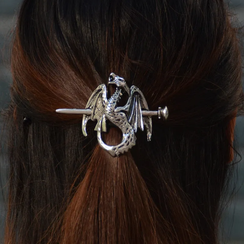 11type Retro Witch Hair Barrette Dragon Death Head Skull Moth Hair Sticks Celtics Gothic Hairpin Pagan Hair Jewelry For Gift