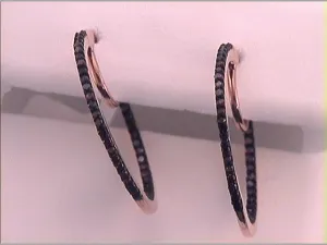 1/4CTW-DIA GIFT RED HOOPS