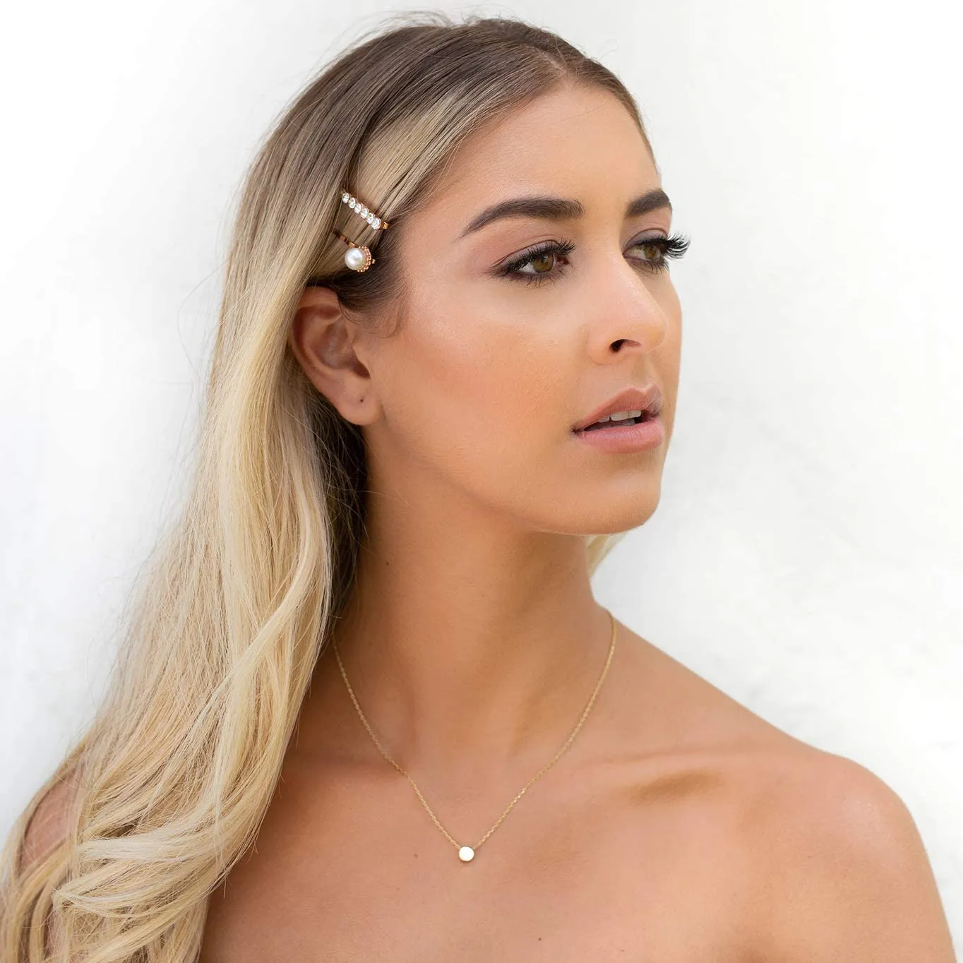 14K Gold Plated Dainty Pendant Necklace