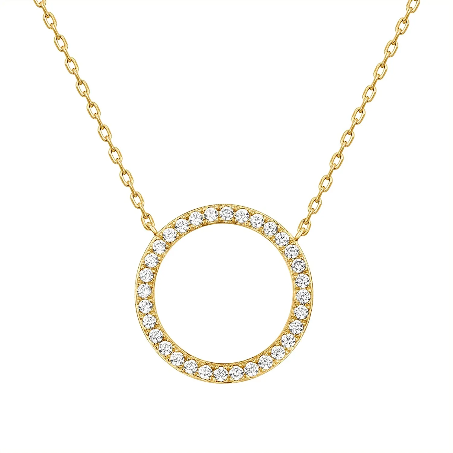14K Gold Plated Dainty Pendant Necklace