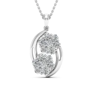 1.54 d.e.w cts Cassiopeia Moissanite Necklace