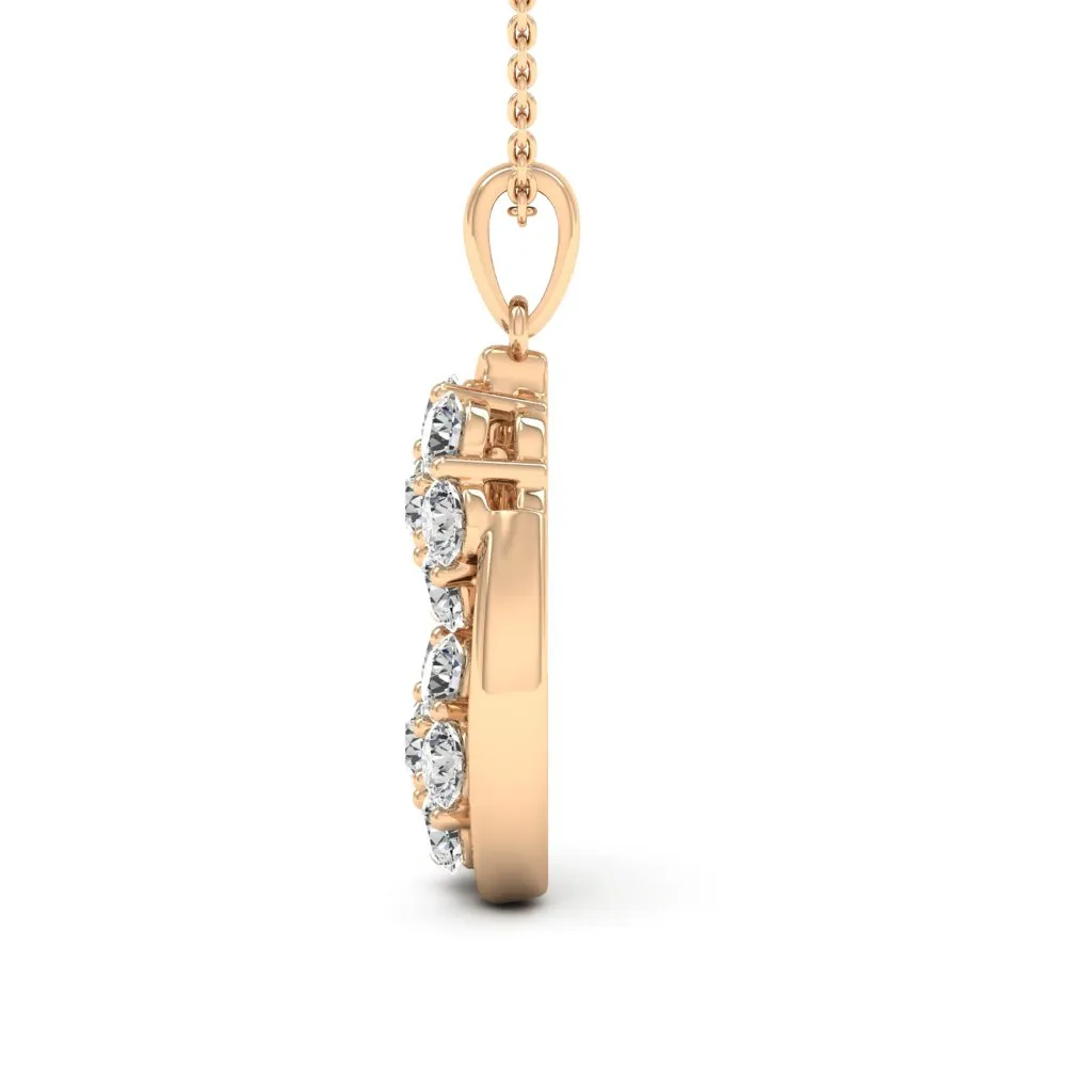1.54 d.e.w cts Cassiopeia Moissanite Necklace