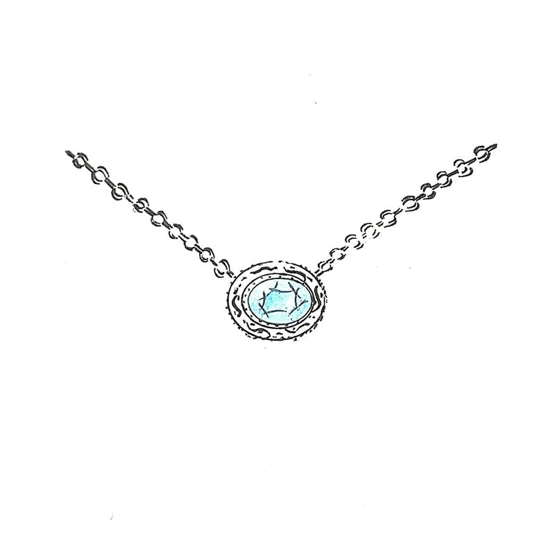 1.57 Carat Oval Unset Loose Unmounted Aquamarine Gemstone