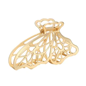 18K Gold-Plated Openwork Butterfly Wings Hair Clip