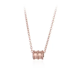 18K Rose Gold-Plated Coil Pendant Necklace