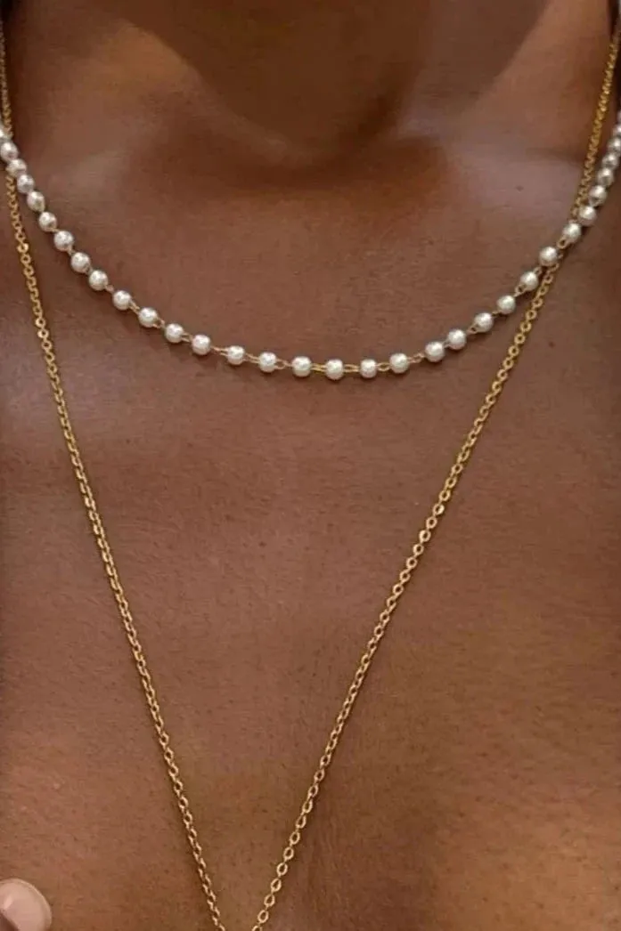 18k Sheena Dainty Pearl Choker