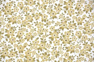 1970s Floral Vintage Wallpaper