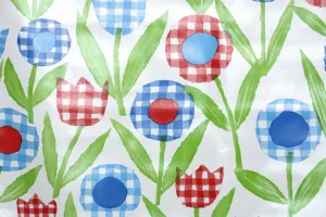 1970s Floral Vinyl Vintage Wallpaper