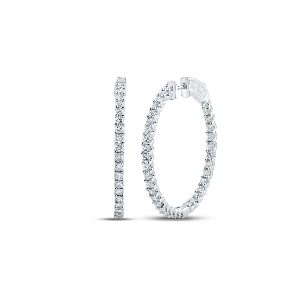 2 7/8 CTW-DIA CN FASHION HOOPS EARRING