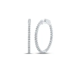 2 7/8 CTW-DIA CN FASHION HOOPS EARRING