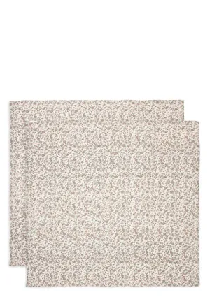 2er-Set Mulltücher Retro Flowers 115 x 115 cm