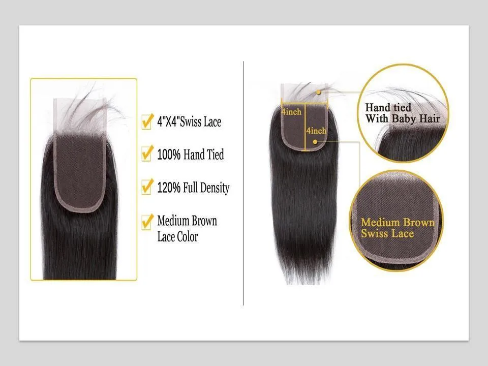 4x4 Lace Closure | RAW HAIR Indian Temple | Curly