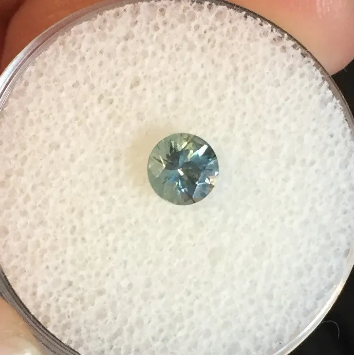 .63 CT. ROUND CUT MEDIUM PASTEL SKY BLUE MONTANA SAPPHIRE