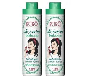 Alô É Vera! Babosa Aloe Vera Dry Hair Reconstruction Kit 2x1L - Retro Cosmetics