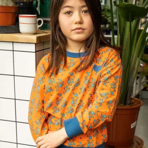Alba Of Denmark My Cozy Sweatshirt - Flower Garden - Dragon Fire Orange