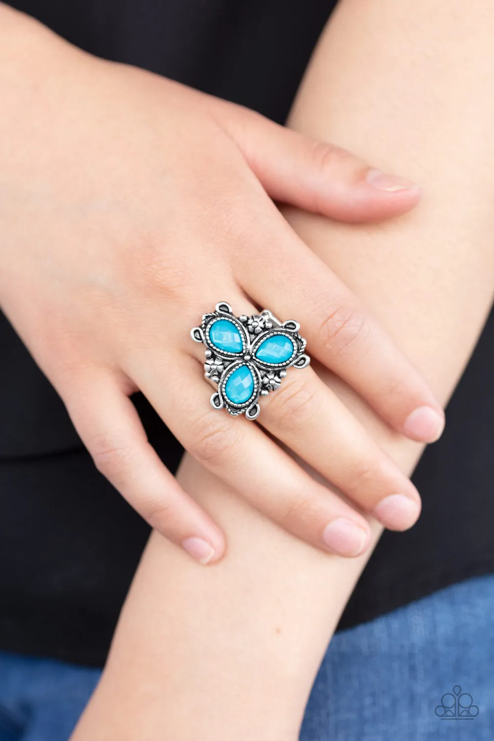 Ambrosial Garden Blue Ring