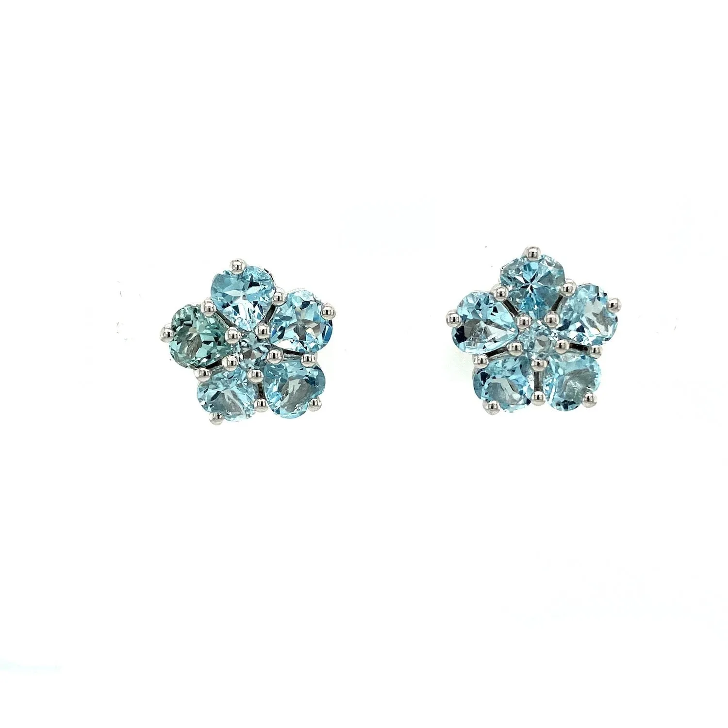 Aquamarine Earring in .925 Sterling Silver - KST 59373