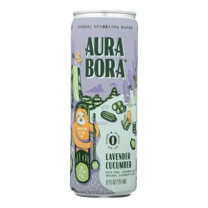 Aura Bora - 'Lavender Cucumber' Herbal Sparkling Water (12OZ)
