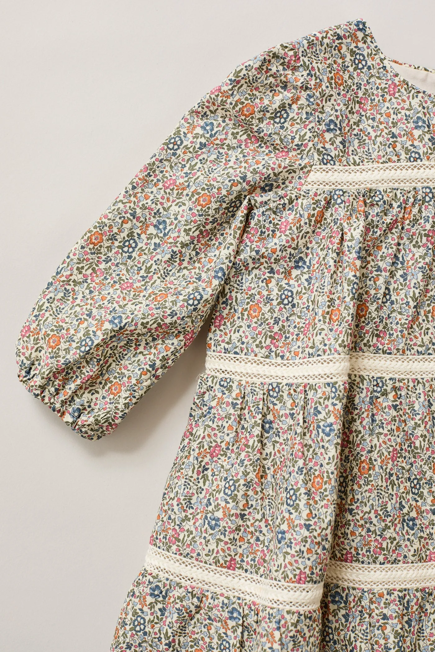 Baby Alba Dress Blue The Smallest Floral Liberty Print