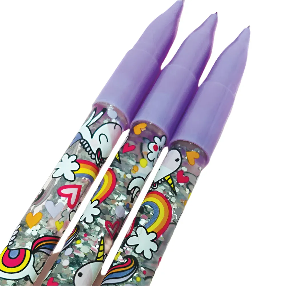 Ballpoint Glitter Pen - Unicorns