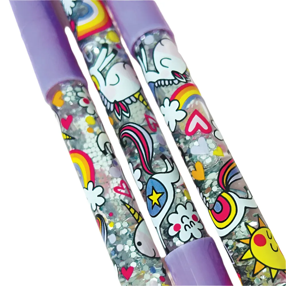 Ballpoint Glitter Pen - Unicorns