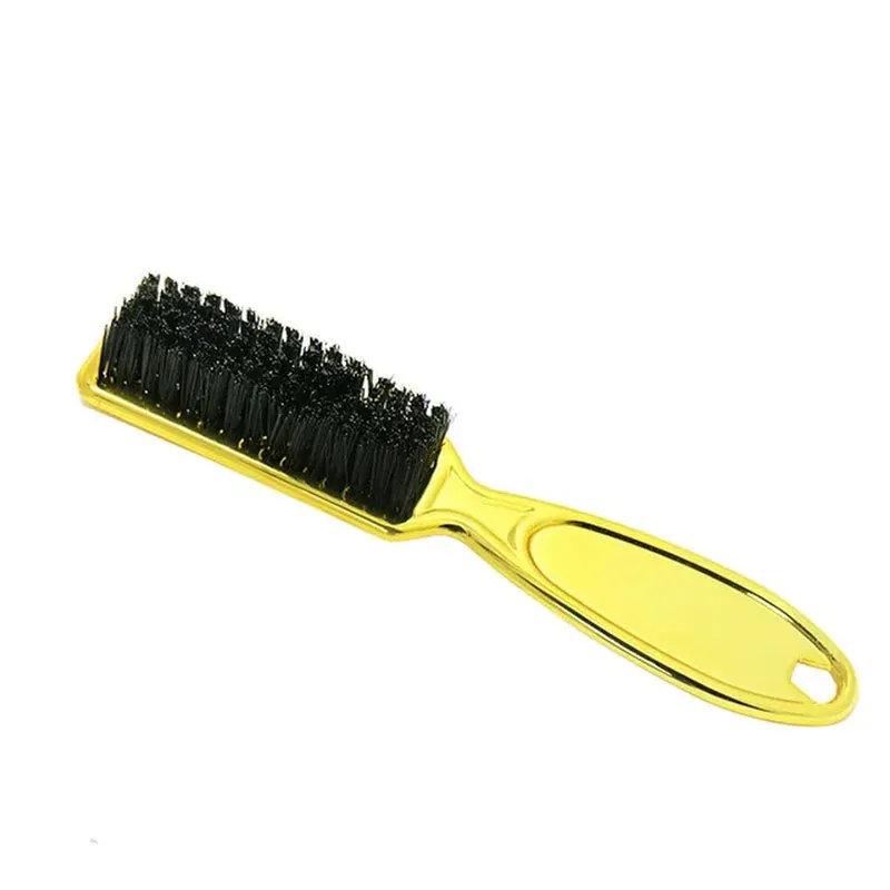 Barber Hairdressing Comb Brush Soft Hair Cleaning Brush Retro Neck Duster Broken Remove Salon Comb Set for Men