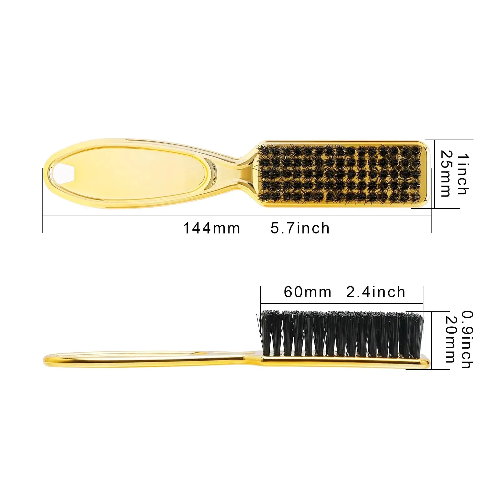 Barber Hairdressing Comb Brush Soft Hair Cleaning Brush Retro Neck Duster Broken Remove Salon Comb Set for Men