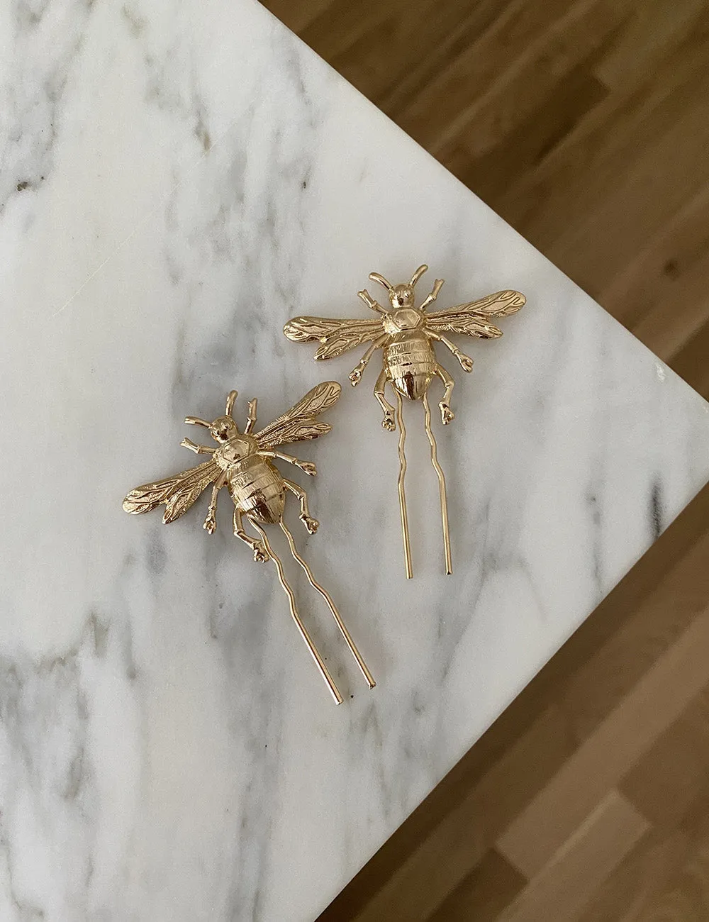 Bee Hair Pin - Silver