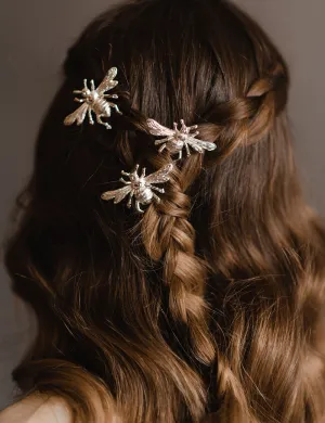 Bee Hair Pin - Silver