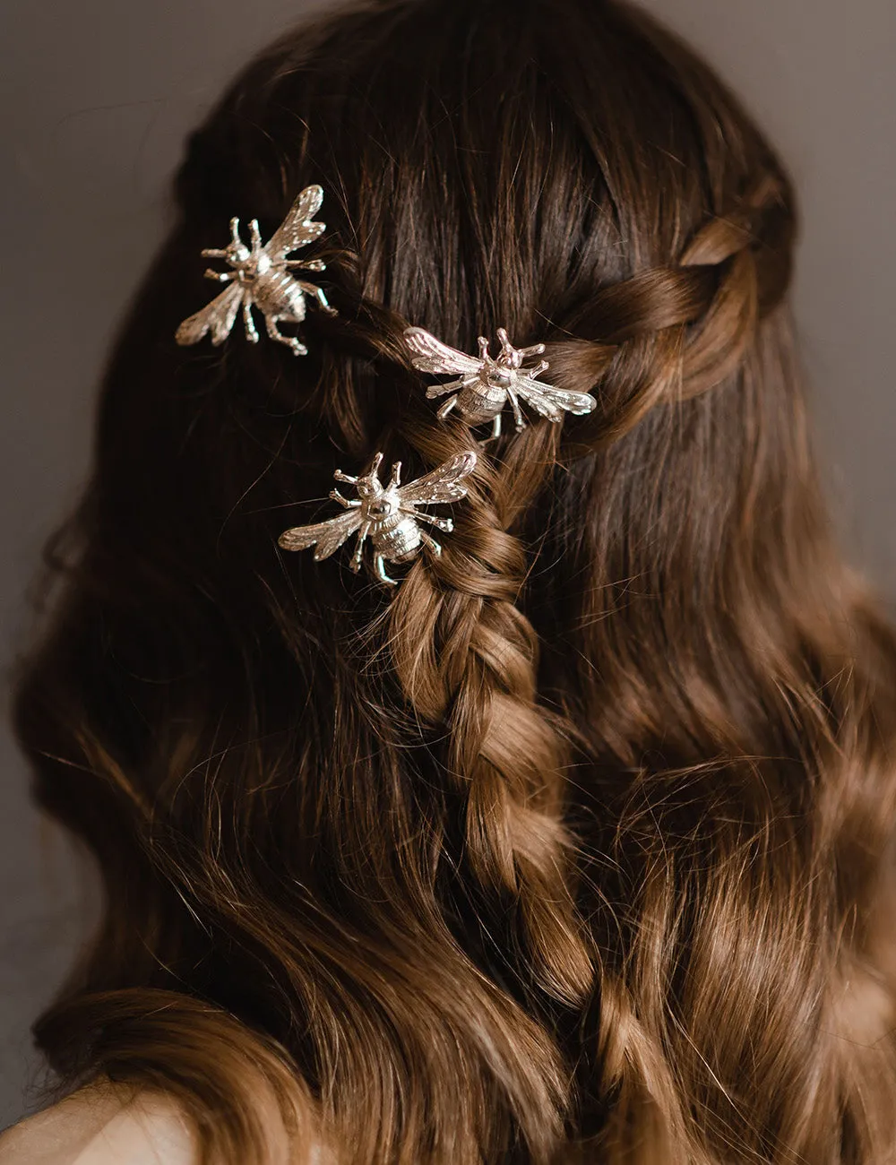 Bee Hair Pin - Silver