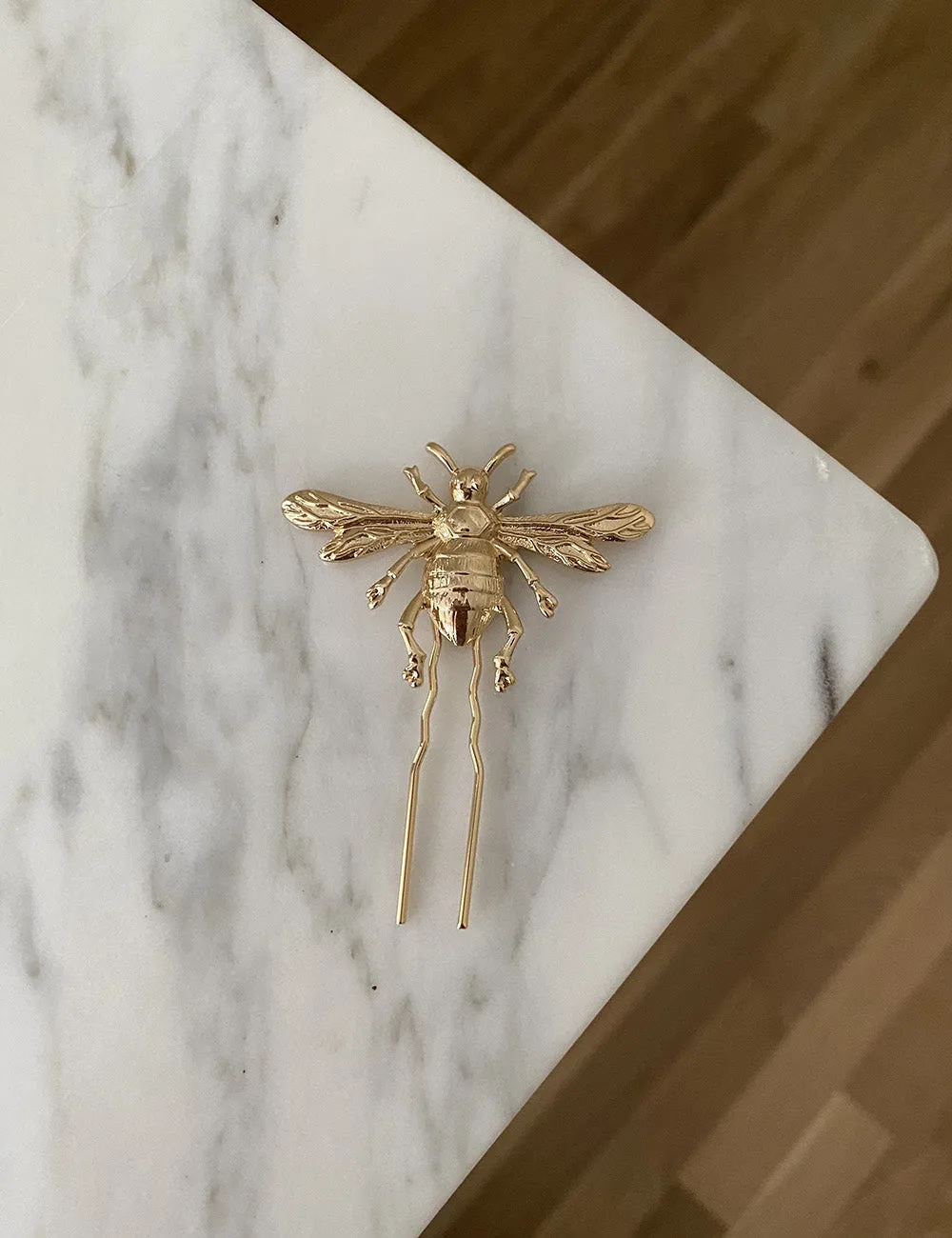 Bee Hair Pin - Silver