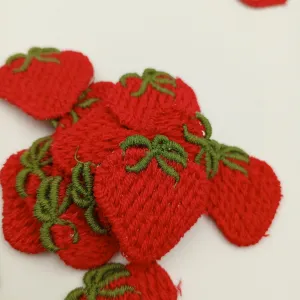 Berrylicious Strawberry VINTAGE applique Sewing Patches Garden Strawberries Embroidered Patch Sew on Motif for DIY Decorative Project #360