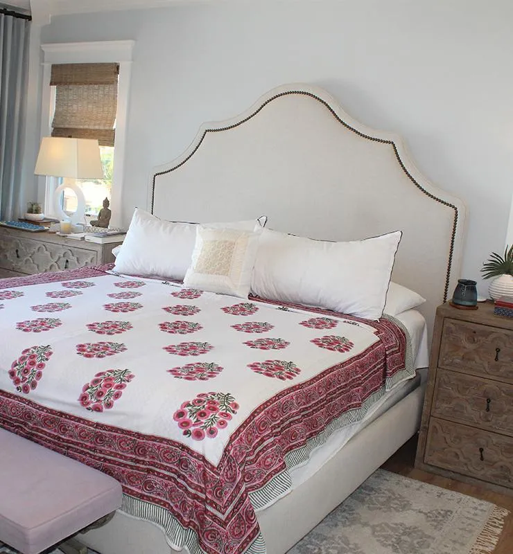 Block Print Floral Motif Dohar