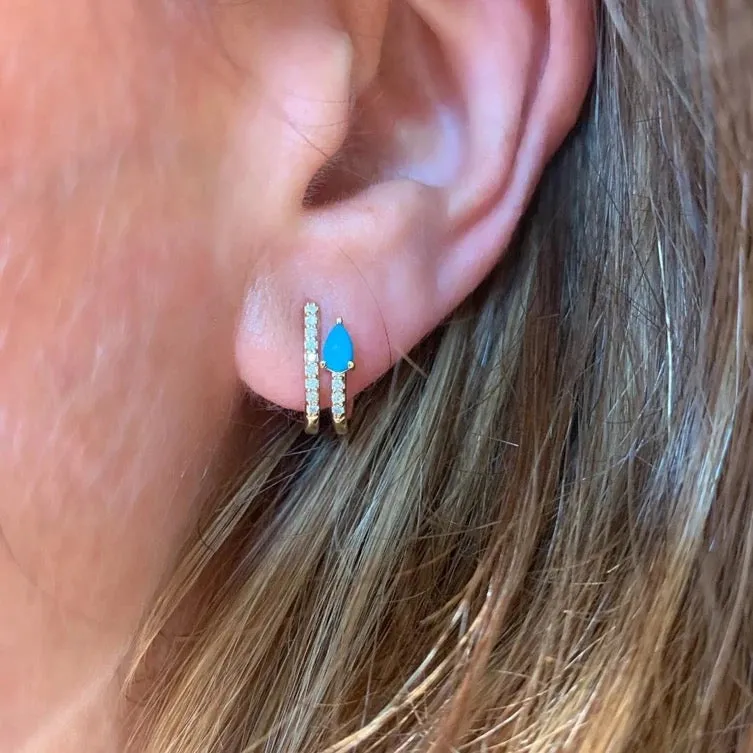 Boho & Mala Opal Sterling Silver Stud Earrings