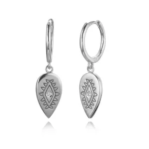Boho & Mala Sterling Silver Hoop Huggie Earrings