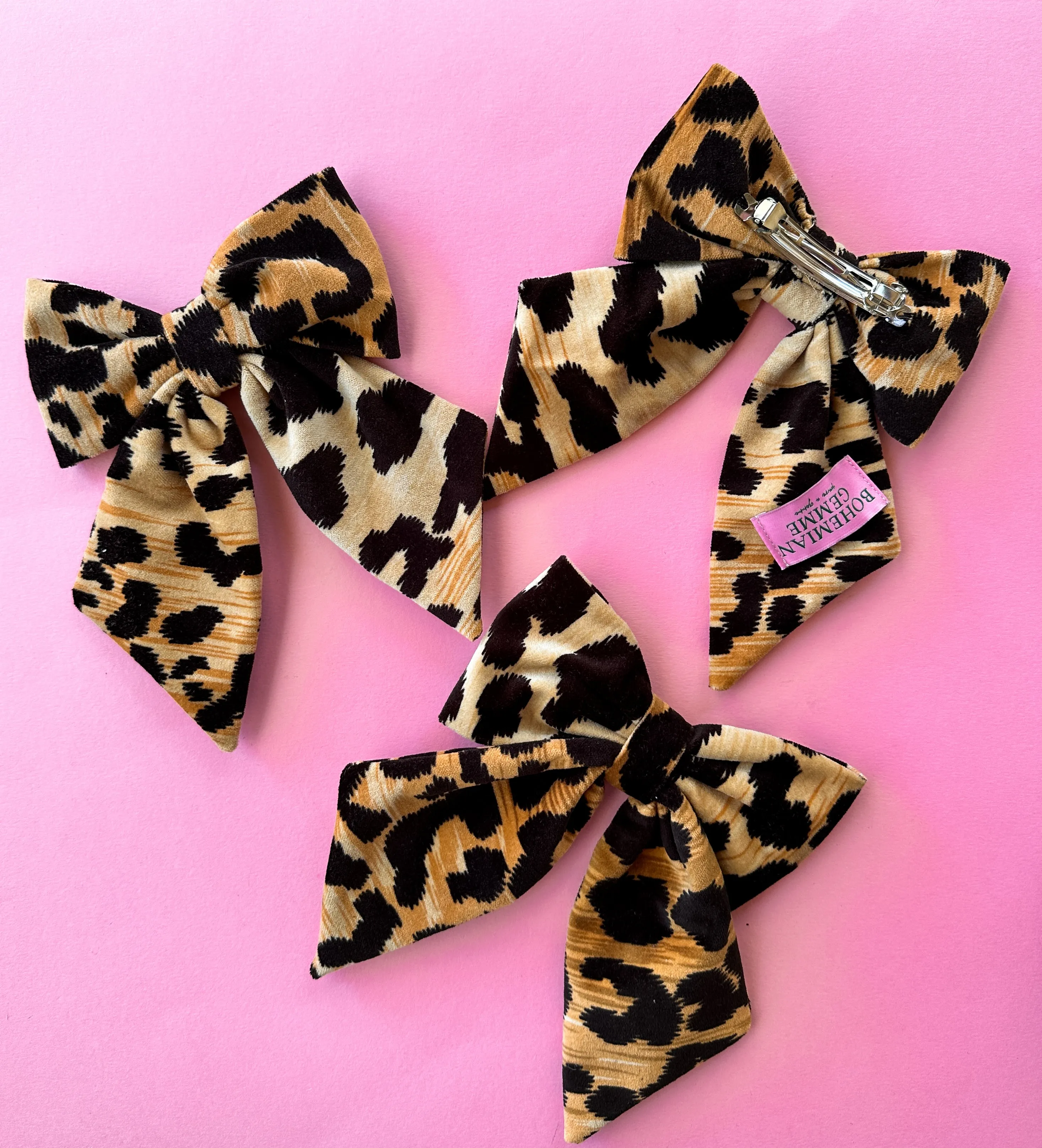Bold Leopard Hair Bow