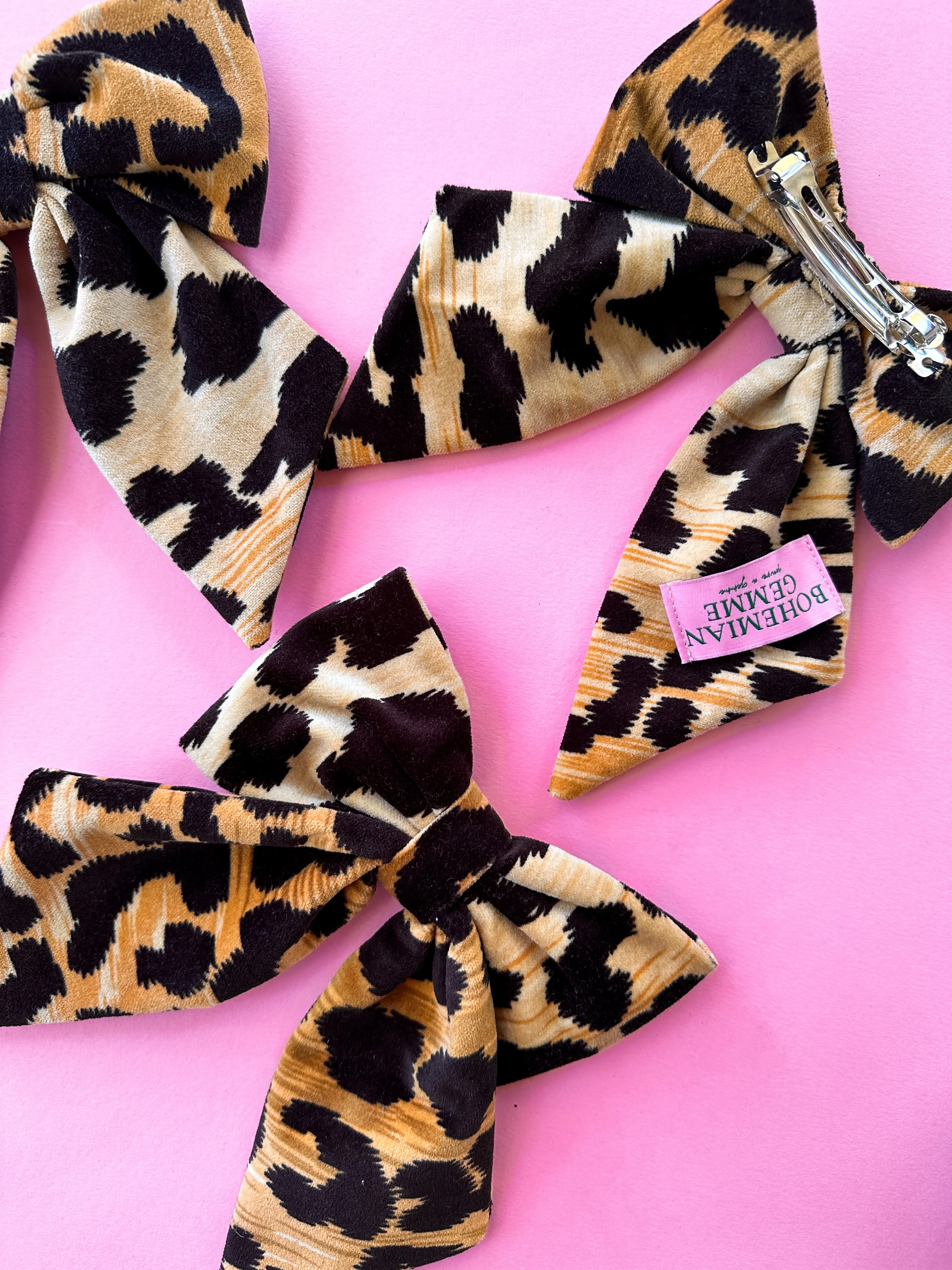 Bold Leopard Hair Bow