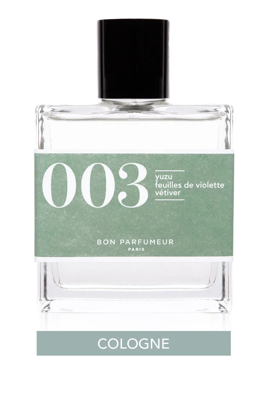 Bon Parfumeur 003: Yuzu, Violet, Verviers 30ml
