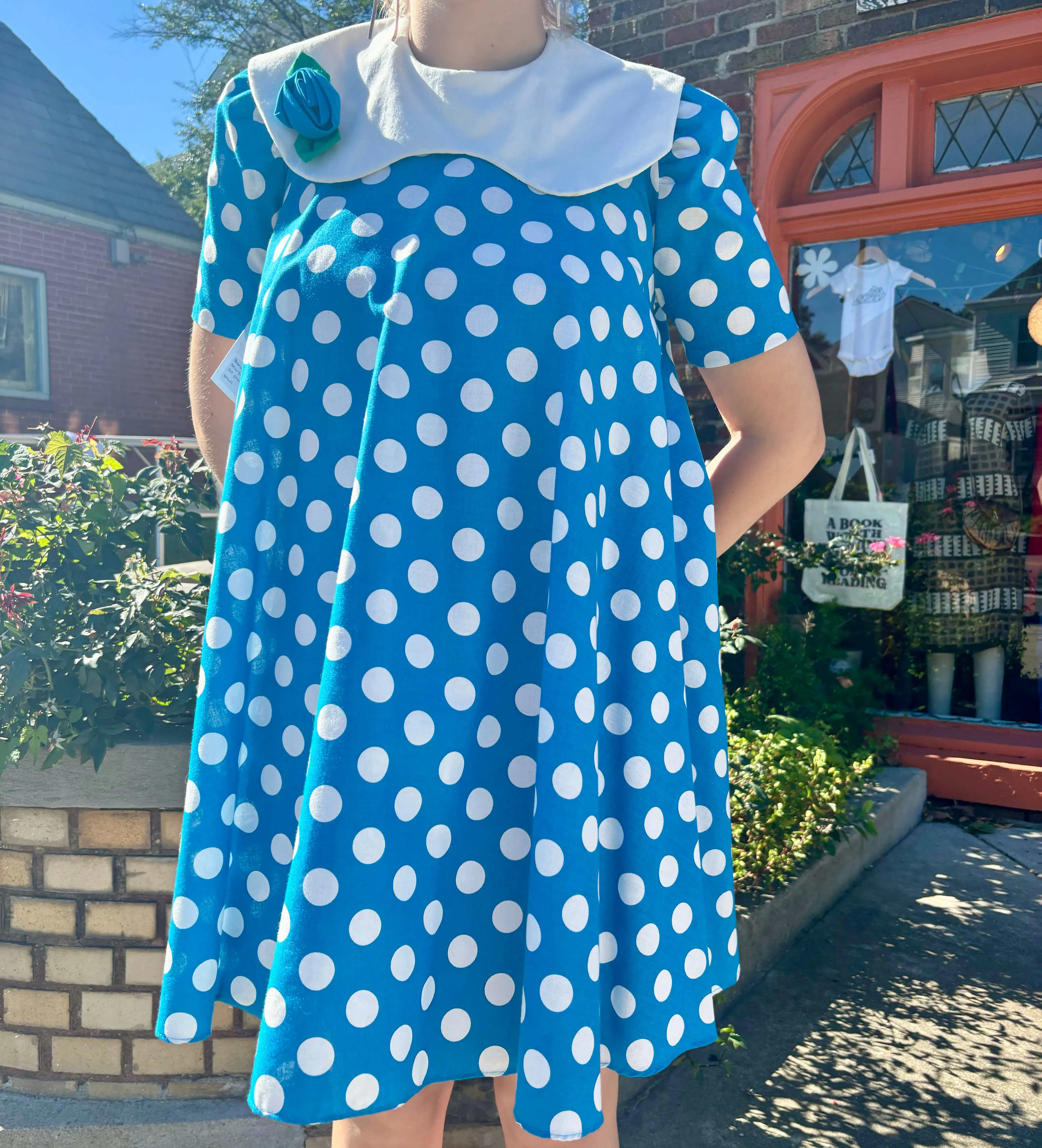 Bonnie Jean New York Polka dot smock dress