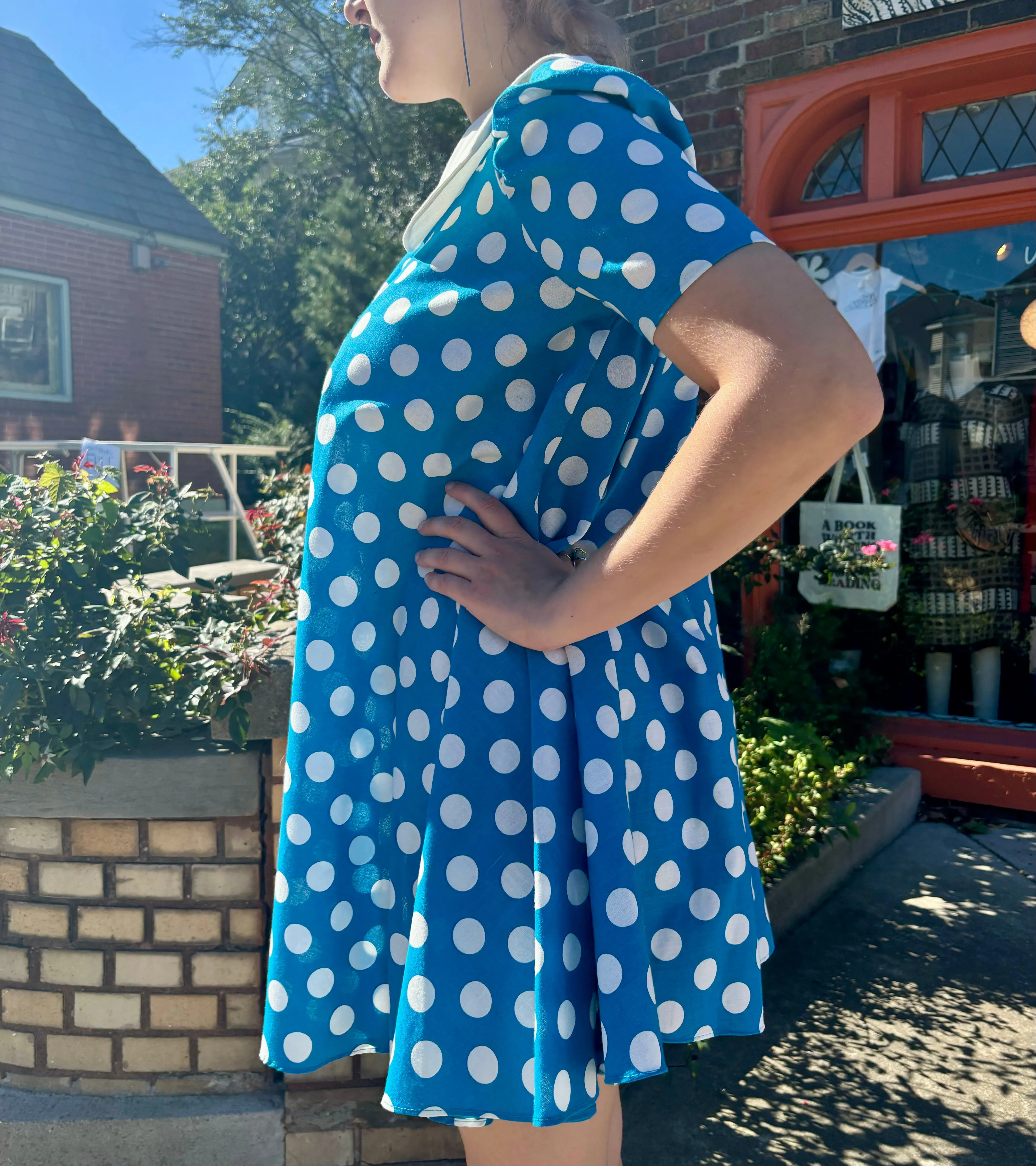 Bonnie Jean New York Polka dot smock dress
