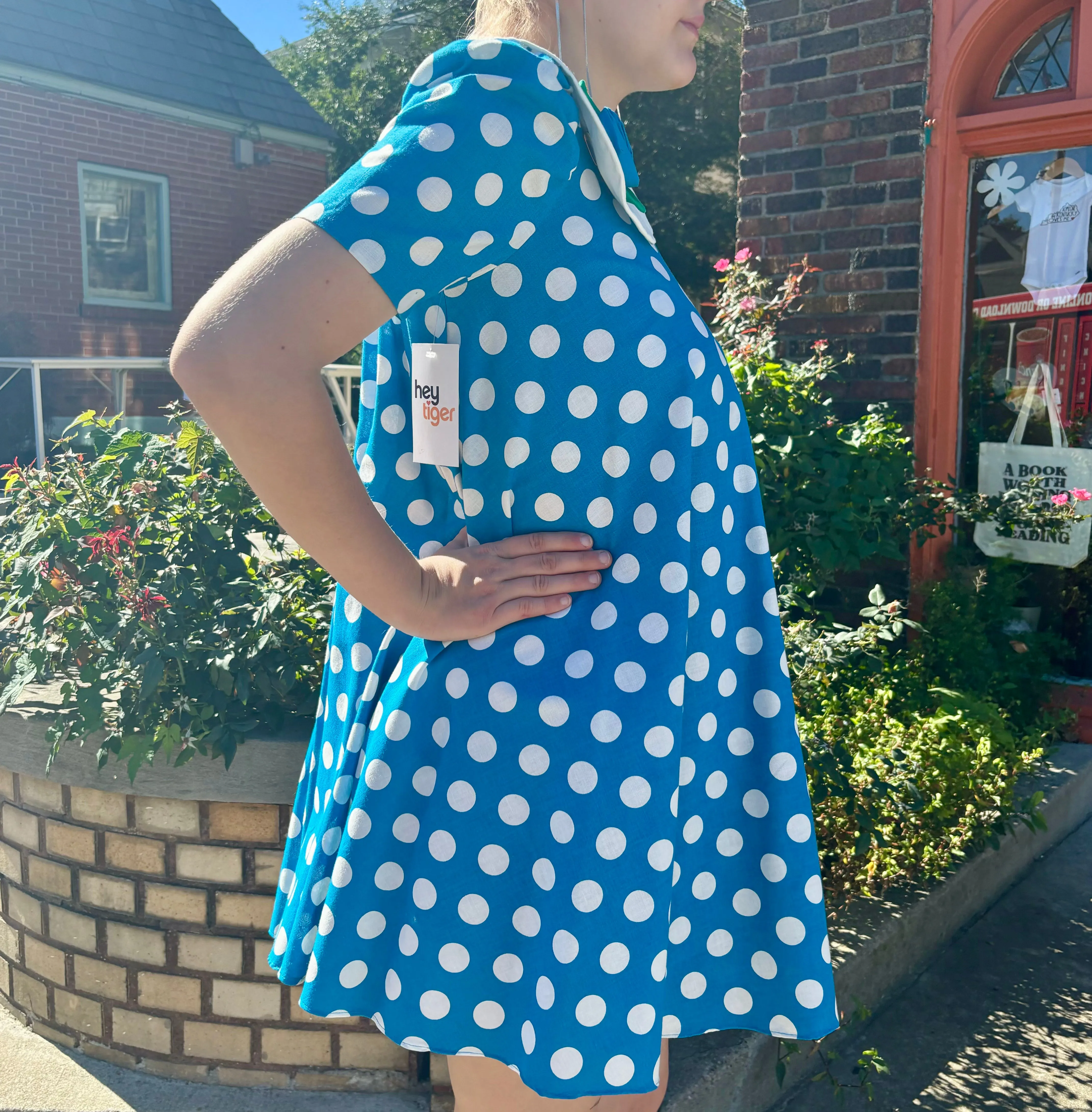 Bonnie Jean New York Polka dot smock dress