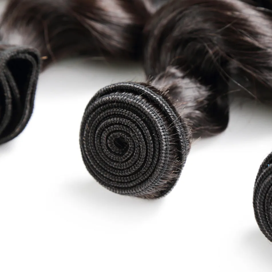 Brazilian Remy Human Hair Weave Bundles Loose Wave Bundles