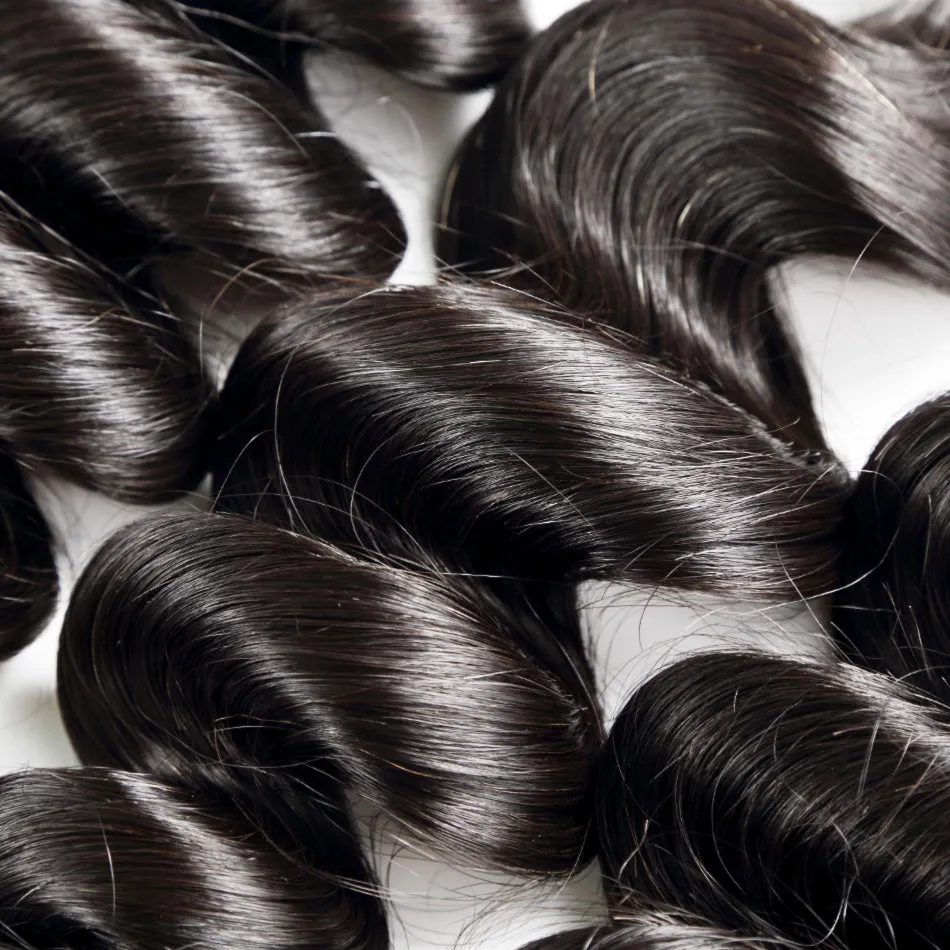 Brazilian Remy Human Hair Weave Bundles Loose Wave Bundles