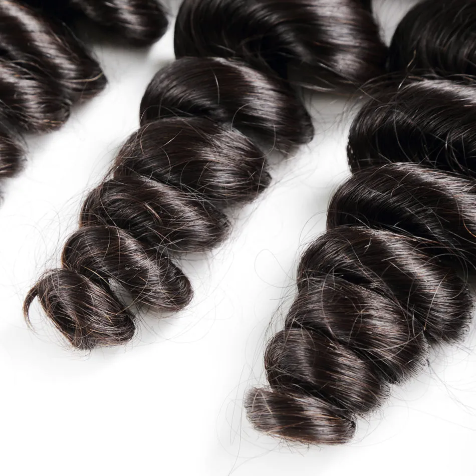Brazilian Remy Human Hair Weave Bundles Loose Wave Bundles