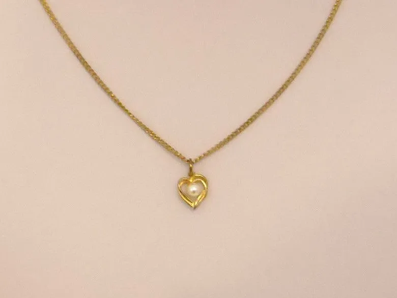 Caged Heart Vintage Necklace