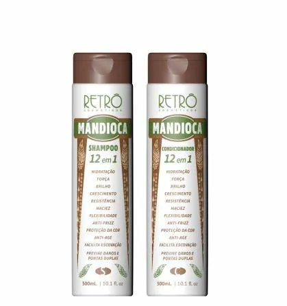 Cassava Manioc 12 in 1 Hydration Strength Brightness Kit 2x300ml - Retro Cosmetics