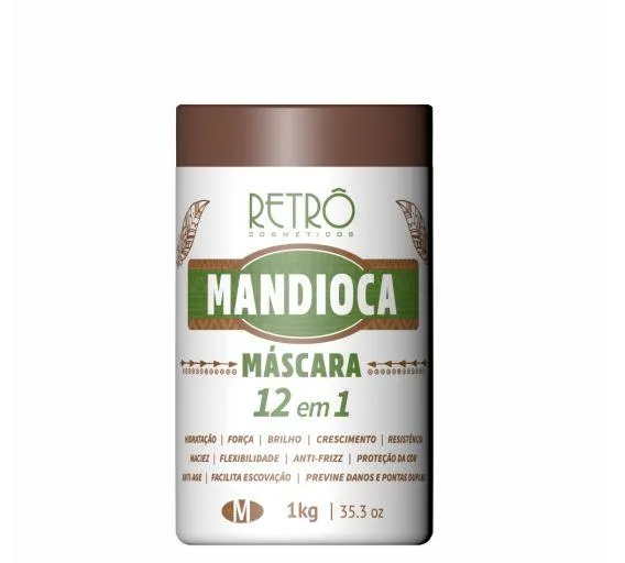 Cassava Manioc 12 in 1 Hydration Strength Brightness Mask 1Kg - Retro Cosmetics