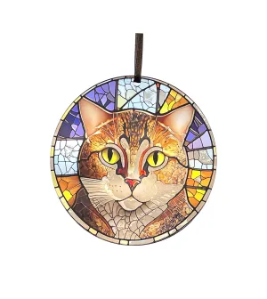 Cat Art, Acrylic Window Ornament #SC230