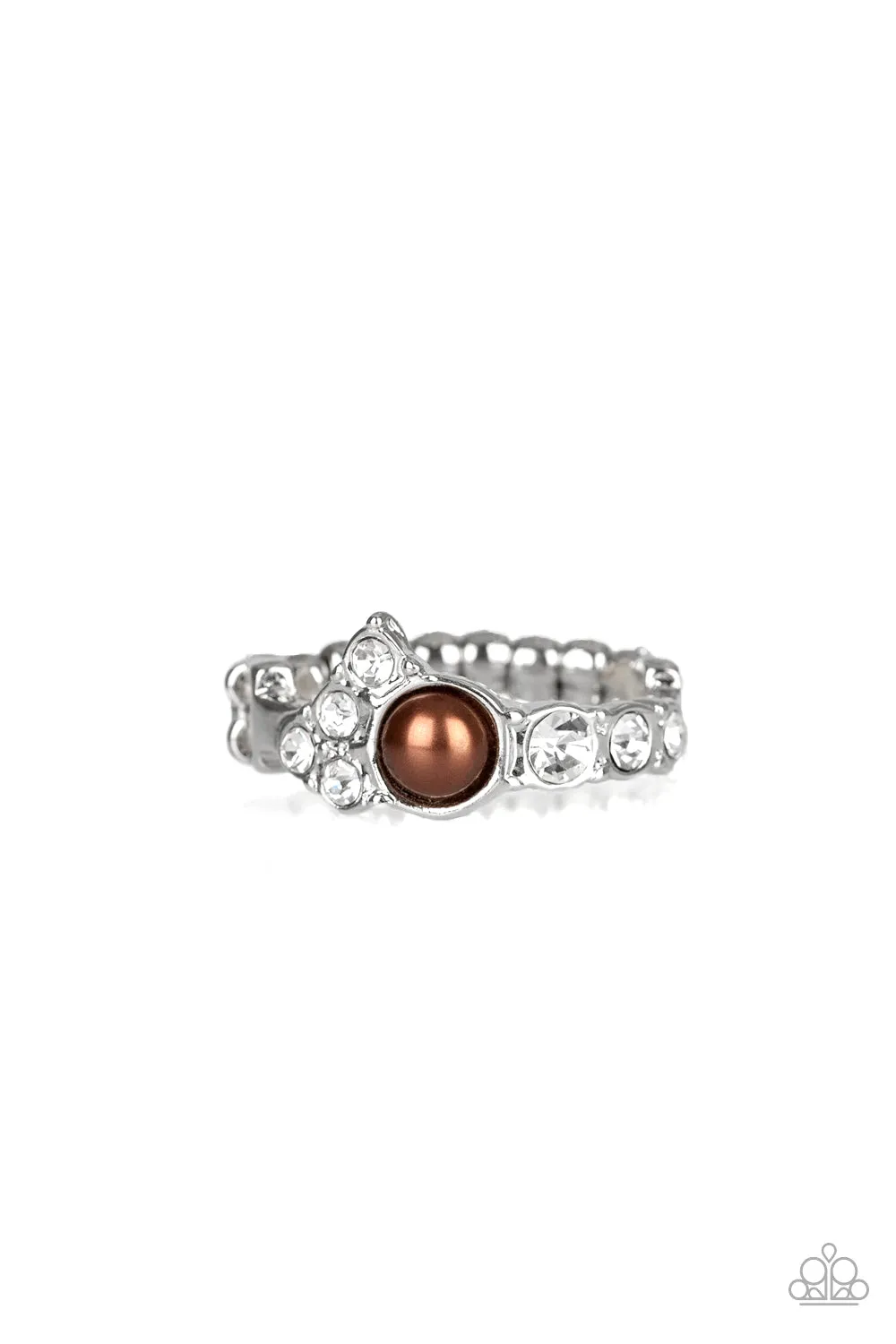 Center Stage Celebrity Brown Ring