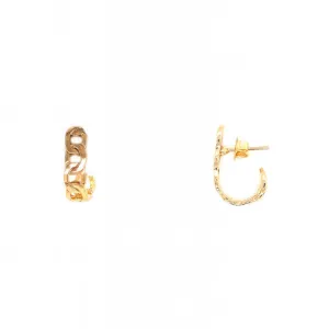 Chain Link Stud Earrings